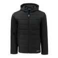thumbnail image 2 of Men's Cutter & Buck  Black New York Jets Primary Logo Evoke Hybrid Eco Softshell Recycled Full-Zip Hooded Jacket, 2 of 3