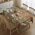 thumbnail image 2 of Rectangle Table Cover Winter Christmas Snowman Table Cloth,Pattern Foldable Table Cloths for Picnic Catering Halloween Fall Thanksgiving Christmas, 2 of 5