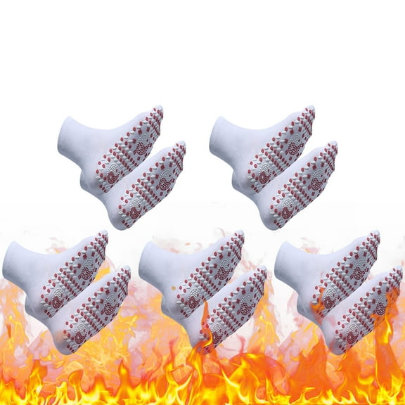 Ashosteey Self Heating Socks,Heated Socks,Health Sock, for Men and Women Outdoor,Cotton Heated Socks,Tourmaline Self-Heating Therapy Magnetic Socks Self-Heating Socks,Comfortable Winter Warm