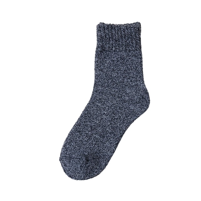 RXMEKW Thermal Fleece Mid-Calf Socks For Women With Wool Blend, Moisture-Wicking For Daily Wear, Gray