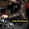 thumbnail image 2 of FaithHeart Skull Skeleton Brooch Pins for Men Women Gothic Punk Suit Lapel Collar Pin Fashion Costume Jewelry Gift for Dad Jacket Shirt Bag Hat, 2 of 12