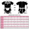 thumbnail image 4 of Littleforbig Cotton Romper Onesie Pajamas Bodysuit - Goth Tease Onesie - Maid Suit X-Small, 4 of 7