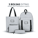 thumbnail image 4 of Set de 4 piezas mochila escolar Gaon gris, 4 of 8