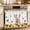 Yellow, variant on Oven Skirt Curtain for Kitchen 20x27 Inch, Pig Sunflower Western Oven Curtain with 8 Ribbon Ties & Ruffle Trim, Stove Skirt Curtain Dishwasher for Cabinets Over Sinks Rustic Daisy Grey Wooden