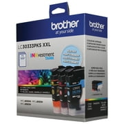 Brother Genuine LC30333PKS Super High-yield 3-Pack Color INKvestment Tank Printer Ink Cartridges