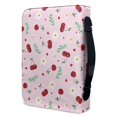 thumbnail image 3 of HELLHERO Cherries Bible Cover Protective for Church Outdoor Bible Study Christian Prayer, PU Leather Portable Bible Hand Bag, 3 of 12