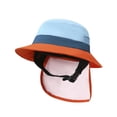 thumbnail image 3 of Sombrero de cubo Protección solar con correas de barbilla Sombrero de pescador de transpirable de verano para ciclismo Viajes Pesca, 3 of 8