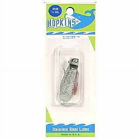 UPC: 0025664045013 | Hopkins Lures Shorty Spoon Treble Hook Buck Tail 1/2 oz White