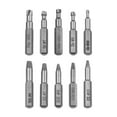 thumbnail image 2 of BTOER 10Pcs Damaged Screw Extractor Drill Bit Set Stripped Screw Extractor Kit For Hexagon Screw Broken Bolt Extractor For Woodworking, 2 of 9