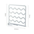 thumbnail image 2 of Milisten Closet Organizer for Shelf Separator 1Pcs Rectangular Shape White Plastic Material, 2 of 8
