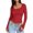 Red, variant on Womens Summer Tops Long Selves Shirts Women Fall Sweaters Fitted Button down Shirts for Women Graphic Tee Womens Tall T Business Blouse Tunic Top Blouses Elegant Long Sleeve T Shirt L