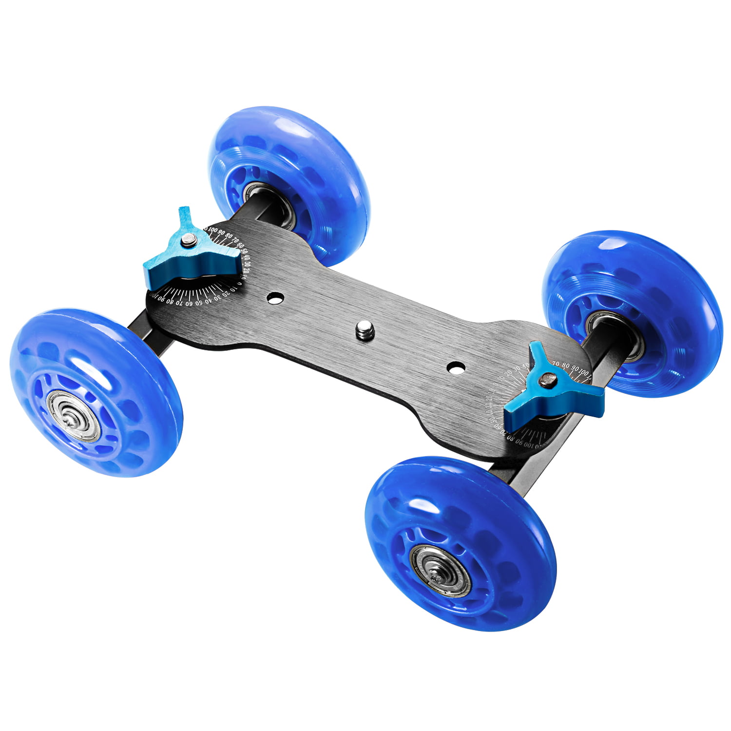 Neewer Professional Tabletop Mobile Rolling Slider Dolly Car Skater Video Track Rail for Digital SLR Cameras & Video Camcorders/LED Lights/Flash Light Blue 