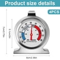 thumbnail image 2 of REJODA-4 Pack Refrigerator Thermometer, Freezer Thermometer, Large Dial Freezer Thermometer, Stainless Steel Fridge Thermometer with Red Indicator, for Home, Kitchen, 2 of 4