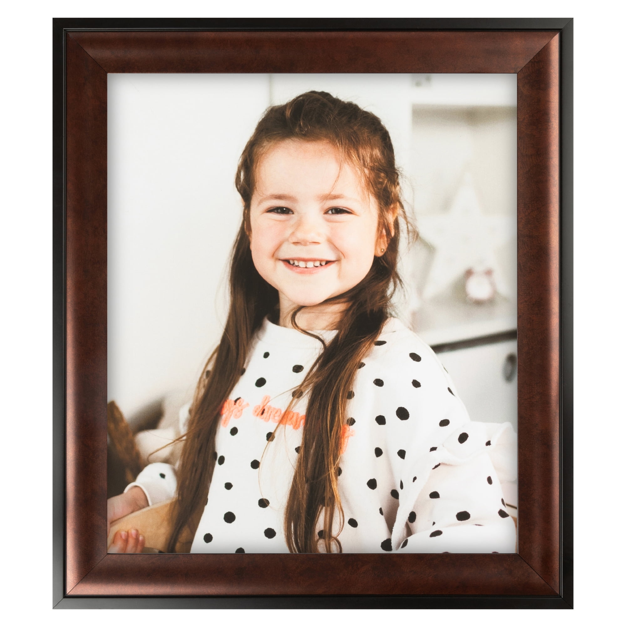 ArtToFrames 18" x 24" Dark Cherry With Black Picture Frame, 18x24 inch Red Wood Poster Frame (WOM-4900),  Pack