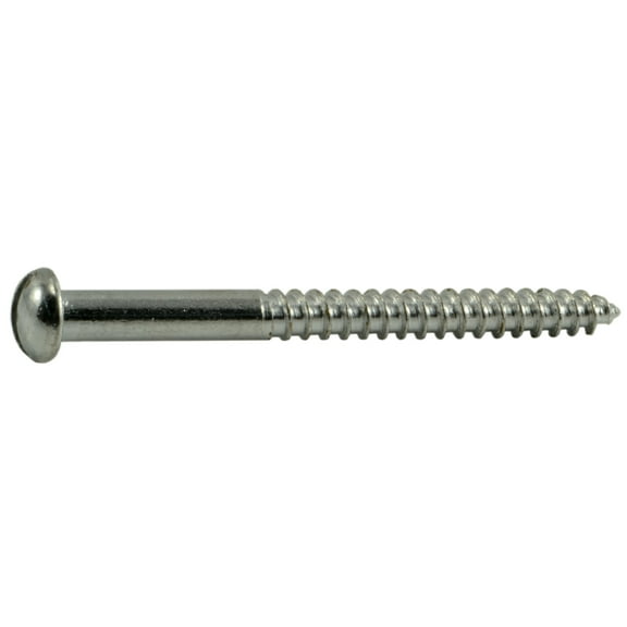 #8 x 2" Steel Slotted Round Head Wood Screws WSRS-167