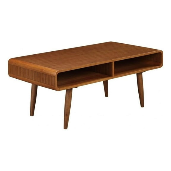 Bowery Hill Wood Halmstad Coffee Table in Rich Walnut Finish