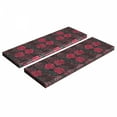 thumbnail image 1 of Floral Bench Cushion Set of 2, Ombre Style Flourishing Rose Blooms Valentines Anniversary Image, Standard Size Foam Pad and Decorative Cover, Charcoal Grey Magenta, by Ambesonne, 1 of 4