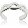 Women's Sterling Silver Adjustable Fashion Toe Ring