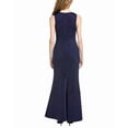 thumbnail image 2 of Badgley Mischka womens  Sleeve Cutout Gown, 4, Navy, 2 of 4