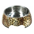 thumbnail image 2 of Plato Comedero Lujo Para Perro Mascota Pet75 Leopardo 350ml PET75 Leopardo 350ml, 2 of 3