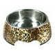thumbnail image 2 of Plato Comedero Lujo Para Perro Mascota Pet75 Leopardo 350ml PET75 Leopardo 350ml, 2 of 3