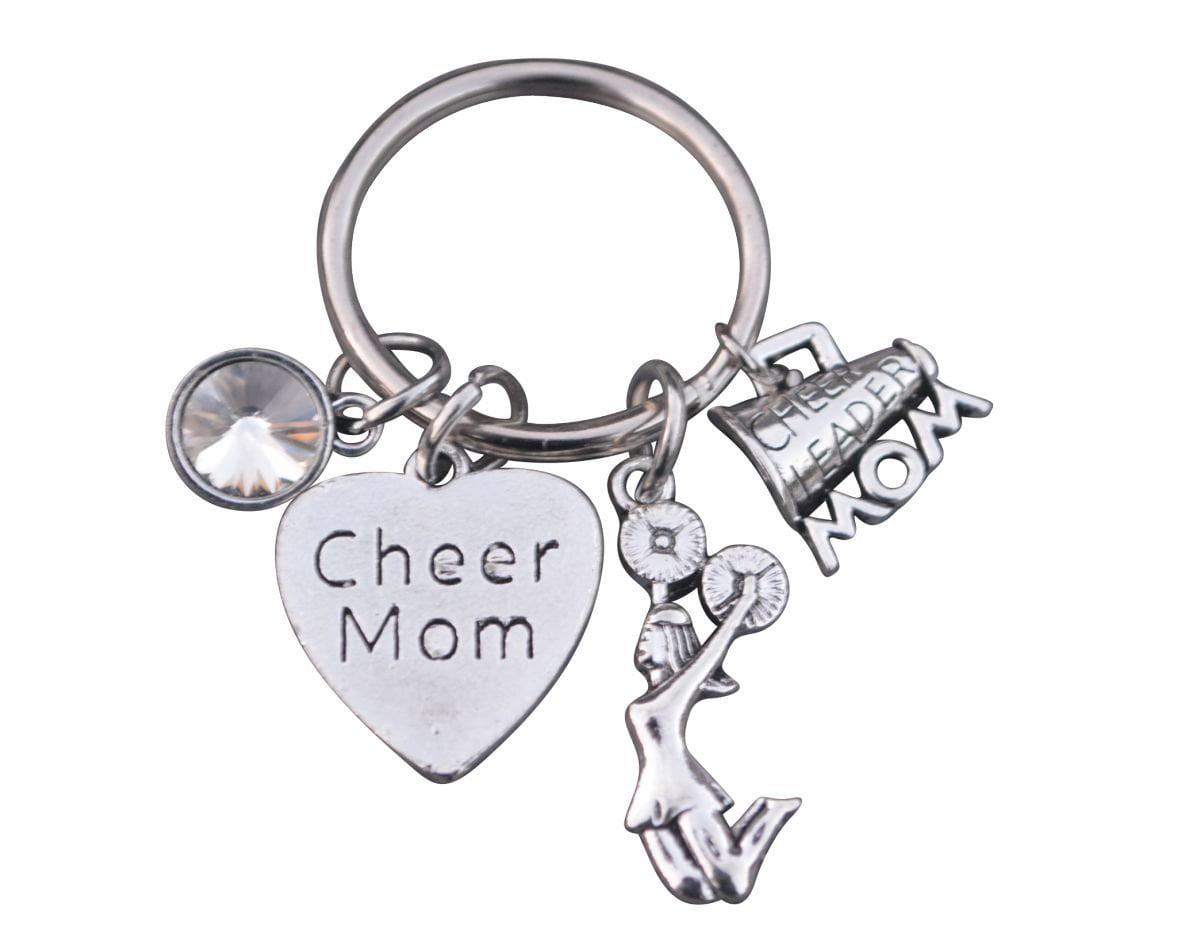 Cheer mom keychain