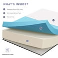 thumbnail image 2 of Modway Aveline 16" Memory Foam Queen Mattress in White, 2 of 11