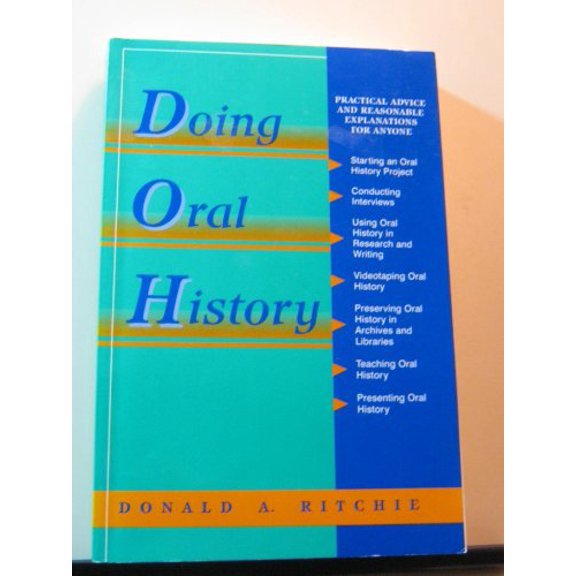 Pre-Owned Doing Oral History (Paperback) 0805791280 9780805791280