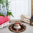 thumbnail image 6 of 3D Christmas Rug Optical Illusion Rugs, Decorative Rug with Depth Pattern Theme, Round Non-Slip Christmas Floor Mat for Holiday Living Room Bedroom Entryway Decor 31.4x31.4 inch, 6 of 9