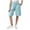 Light Blue, variant on JTSRKL Linen Bermuda Shorts for Girls Cute Knee Length Casual Button Side Slit Summer Cotton Capri Pants Lightweight Beach Shorts with Pockets Army Green 9-10 Years