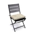 thumbnail image 2 of Jordan Manufacturing 16" x 16" Joli Scorn Beige Ikat Square Outdoor Chair Pad Seat Cushion with Ties (2 Pack), 2 of 10