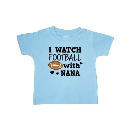 

Inktastic I Watch Football with My Nana Gift Baby Boy T-Shirt