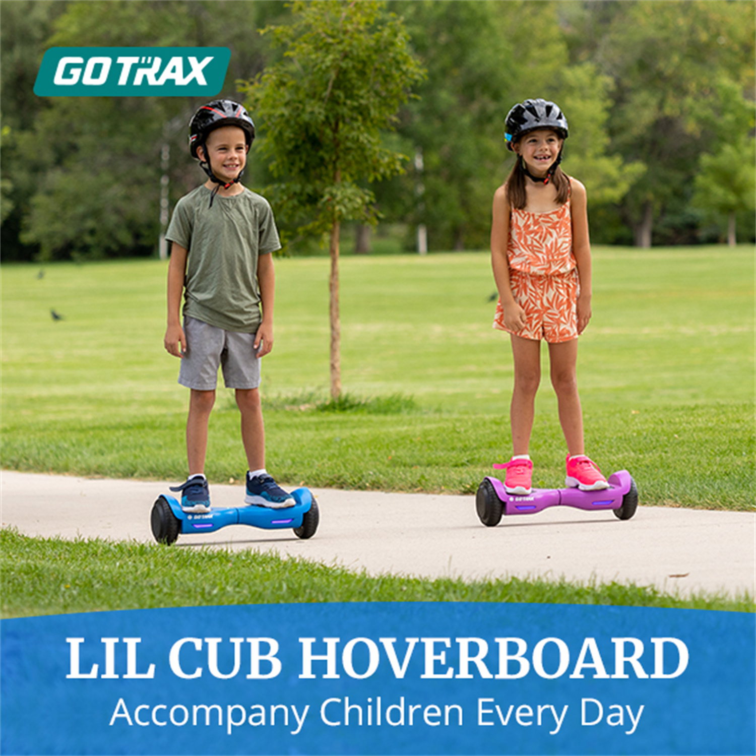 GOTRAX Lil Cub Hoverboard 6.5" Wheels, Max 2.5 Miles, 6.2mph Self Balance for 44-88lbs Kids, Purple - image 3 of 11