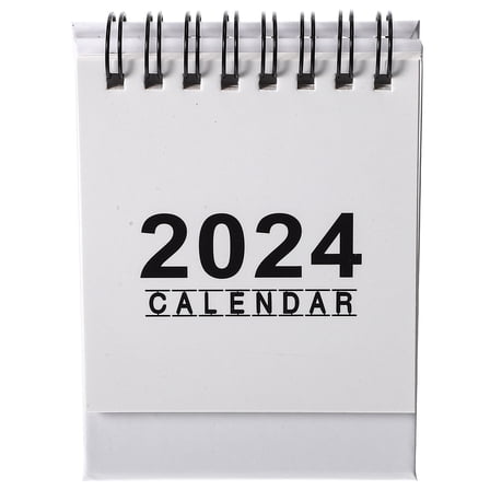 HEATSHAKING White Paper Desk Calendar 1Pcs 10.5X7.6X6CM