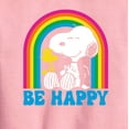 thumbnail image 2 of Peanuts - Be Happy Rainbow - Toddler & Youth Crewneck Fleece Sweatshirt, 2 of 5