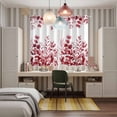 thumbnail image 4 of Pink Red Eucalyptus Leaves Kitchen Curtains Window Panels, Watercolor Spring Summer Botanical Insulated Window Treatment Curtain, Grommet Curtains for Bedroom/Living Room/Bathroom, 2 Piece 52"Wx84"L, 4 of 8