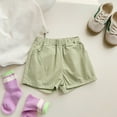 thumbnail image 2 of Generic Children Shorts Summer Boys And Girls Casual Overalls Baby Thin Wear Pants Solid Color Multi Color Multi Size Optional for Hot Summer Time Holiday Party Beach（3-4 Years Green）, 2 of 4