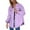 A07 Light Purple, variant on TrendOFT Womens Denim Jacket Basic Button Down Stretch Fitted Long Sleeves Jean Jacket Brown L