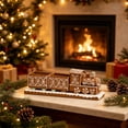 thumbnail image 4 of 8in Resin Gingerbread Train Tabletop Ornament for Christmas Mantel Home Party Decor, 4 of 7