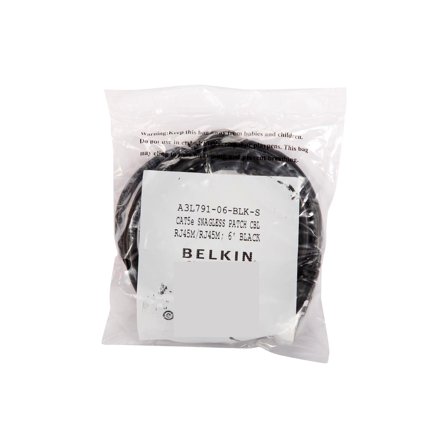 Belkin patch cable - 6 ft - black - B2B