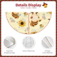 thumbnail image 5 of Kll Watercolor Bee Honey Christmas Tree Skirt ,Party Decorations Farmhouse For Christmas Decorations Holiday Party, 5 of 8