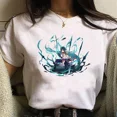 thumbnail image 1 of Women's Genshin Impact Short Sleeve T-Shirt Round Neck Regular Fit Polyester, 1 of 10