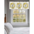 thumbnail image 3 of Lemon Valances for Windows, Rod Pocket Kitchen Valance Curtains - Soft & Washable Small Window Treatment for Living Room,&nbsp;Bathroom, Summer Floral Plant, 54x18inch, 3 of 9