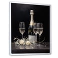 thumbnail image 2 of Designart "Champagne Cuves On Canvas I" Wine Floater Framed Canvas Wall Art, 2 of 5