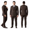 thumbnail image 2 of Beauty-Emily Men’s Double Breasted Suit Set, 2 Pcs Peak Lapel Blazer & Pants, Slim Fit Formal Wear for Wedding, Prom & Party, 2 of 11