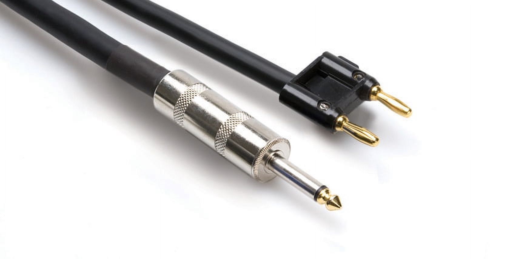 Speaker Cable  Hosa 1/4-in TS to Dual Banana  100 ft - image 2 of 3