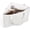 White, variant on Foldable Triangle Hanger Bag with Handles, Space Saving Organisers Tidy Storage in Closets, 18.3" x 13.8" x 13.8"