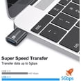 thumbnail image 3 of Daptador Otg Usb Tipo C A Usb 3.0 5gbps 2 Piezas Libre Color Negro, 3 of 4