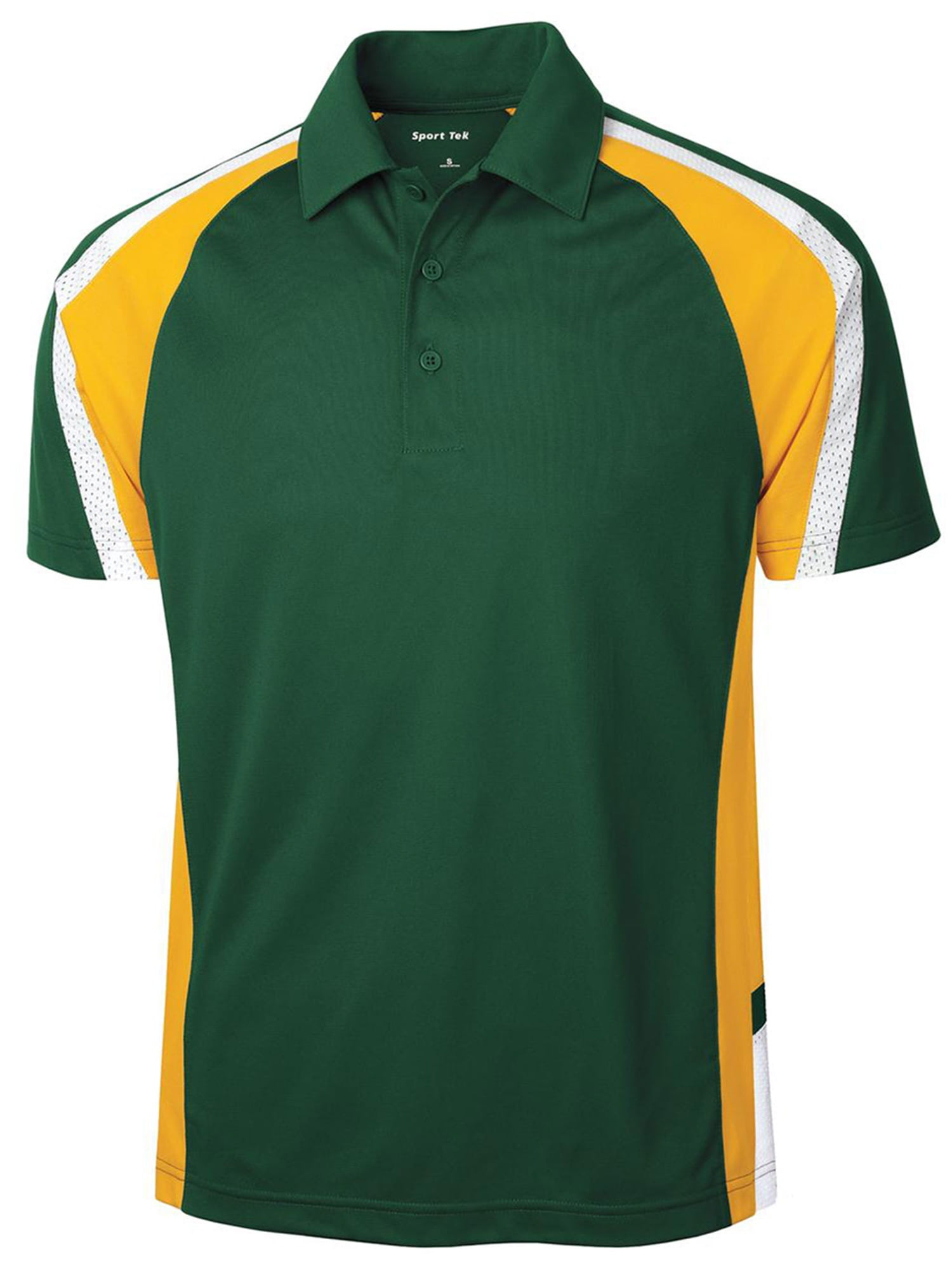tri color polo shirt