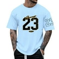 thumbnail image 1 of Men's Custom Alphanumeric Print Round Neck T-Shirt - Personalized Name and Number Design, 1 of 6